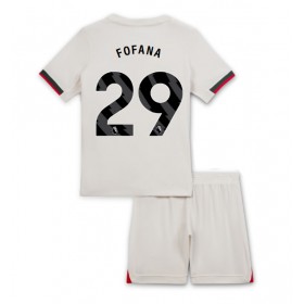 Dětské fotbalový komplet Chelsea Wesley Fofana #29 Venkovní košile 2025-26 Krátkým Rukávem
